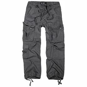 kalhoty plátěné BRANDIT Pure Vintage Trouser Anthracite S
